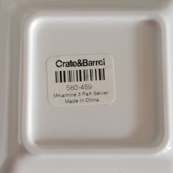 Crate and Barrel Divided Melamine Serving Tray - Picture 6 of 9